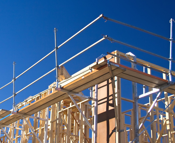 House Frame with Scaffolding - Foto, immagini