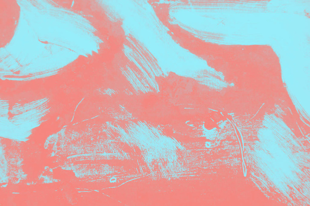 abstracto coral rosa y azul claro pintura grunge cepillo textura fondo
 - Foto, Imagen