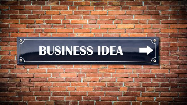 Знак стены для бизнес-идеи
 - Фото, изображение