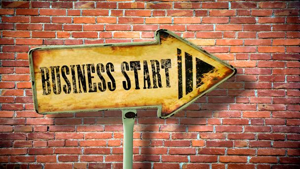 Wall Sign Business Start - Photo, Image
