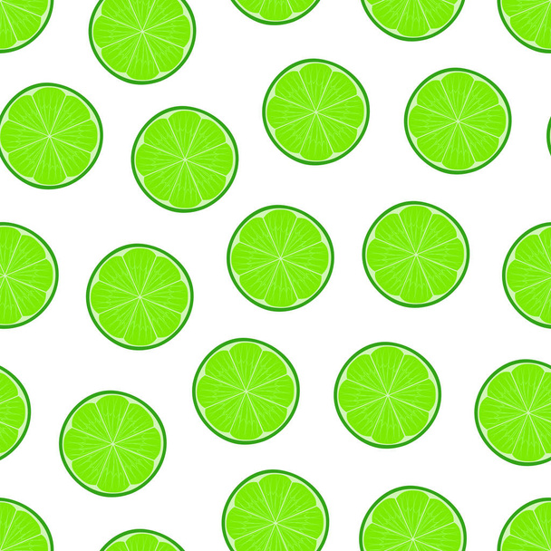 Lime seamless pattern vector. - Vektori, kuva