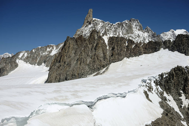 panoramic view of the Mont Blanc glacier - Photo, Image