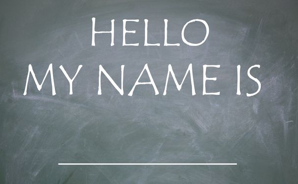 hello my name is title - Photo, Image