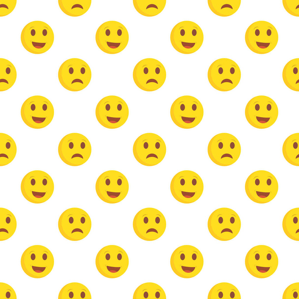 Coloridas sonrisas amarillas patrón vector ilustración
 - Vector, imagen