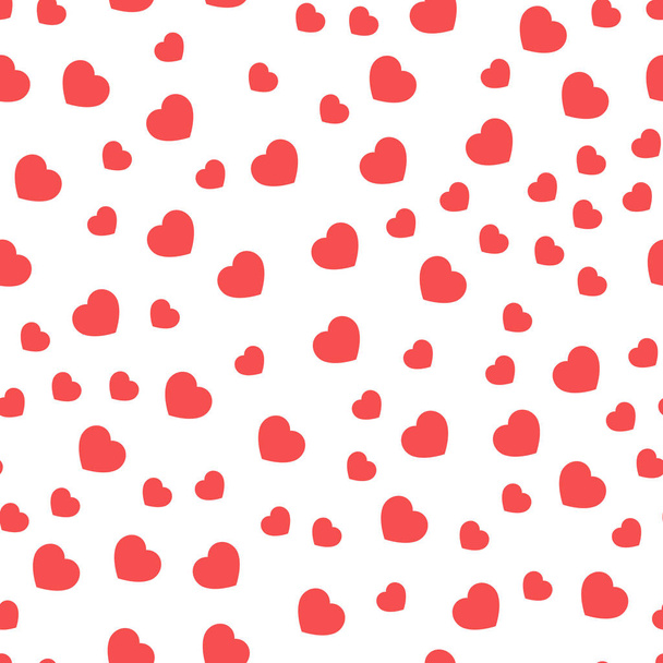 Hearts seamless pattern. Vector background.  - Vektör, Görsel