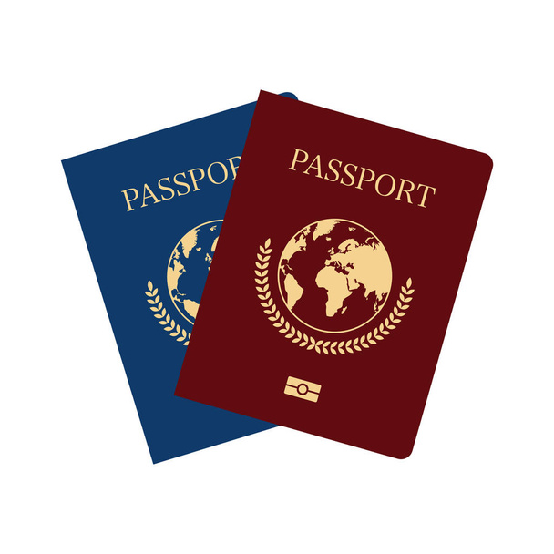 国際パスポート カバー テンプレートです。ベクトル図.  - ベクター画像