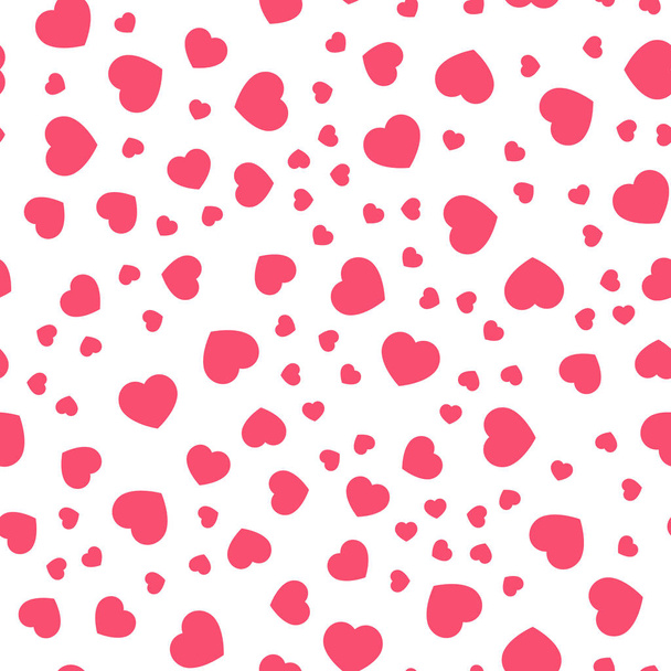 Hearts seamless pattern. Vector background.  - Вектор,изображение