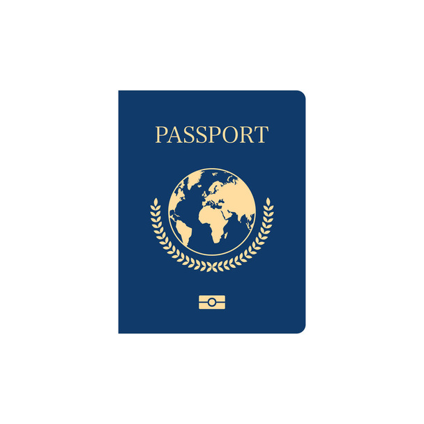 Vector international passport cover template. Stock Vector
