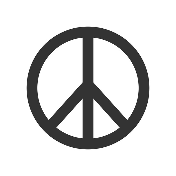 Símbolo de paz hippie. Ilustração vetorial
. - Vetor, Imagem