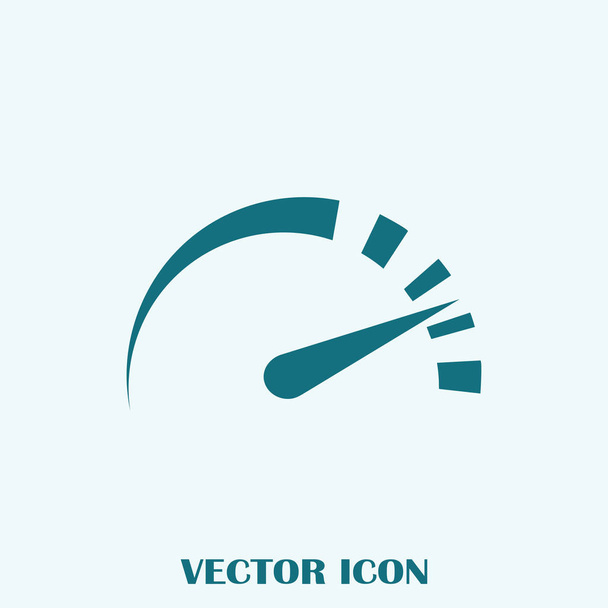 Ícone web do vetor do velocímetro
 - Vetor, Imagem