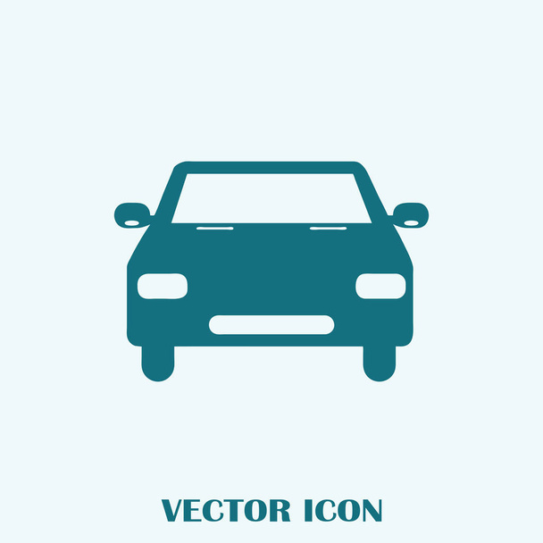 Icône plate de voiture vectorielle
 - Vecteur, image