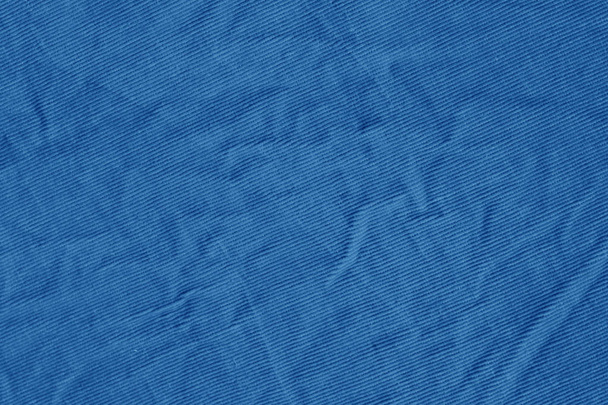 Baumwollstoff Textur in marineblauer Farbe. Hintergrund und Texturen. - Foto, Bild