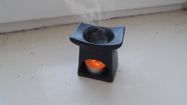 Aromaterapia huele a vela de forma calentada - Imágenes, Vídeo