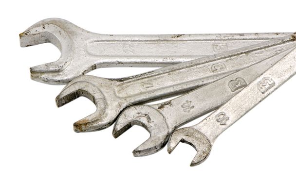 колекція розмір гайкового ключа гвинтові інструменти ізольовані
 - Фото, зображення