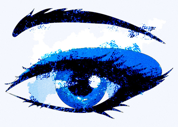 Abstrakti naisen silmä
 - Valokuva, kuva