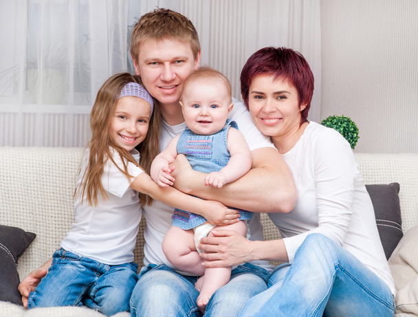 young family at home - Photo, Image