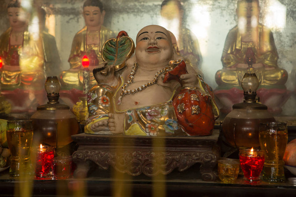 Buddhist statues in the temple in Nha Trang - 写真・画像