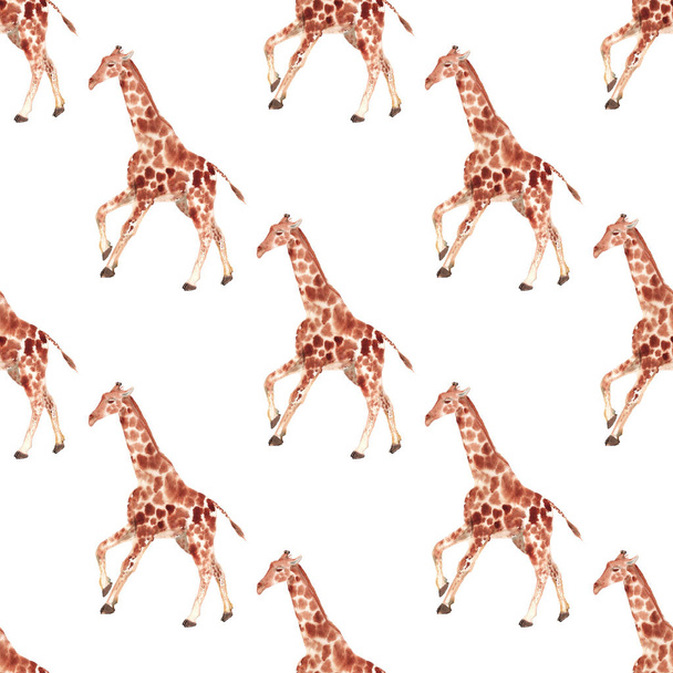 Seamless pattern with giraffe - Φωτογραφία, εικόνα