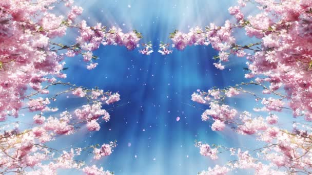 Sakura árbol y cielo azul animación
 - Imágenes, Vídeo