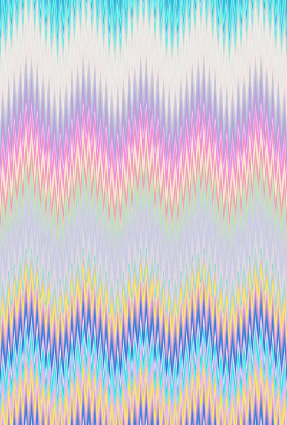 Disco dance party. Chevron zigzag wave pattern abstract art background, color trends - Фото, зображення