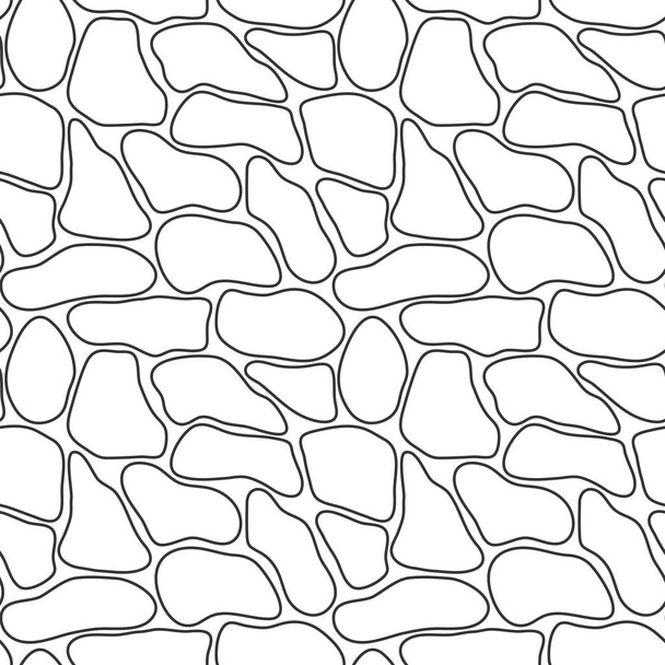 Stone texture in brown colors seamless background. Vector illustration - Vector, Image