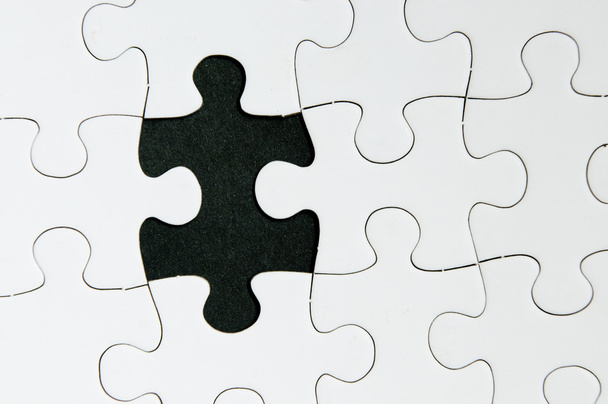 Puzzle one peace missing - Photo, Image