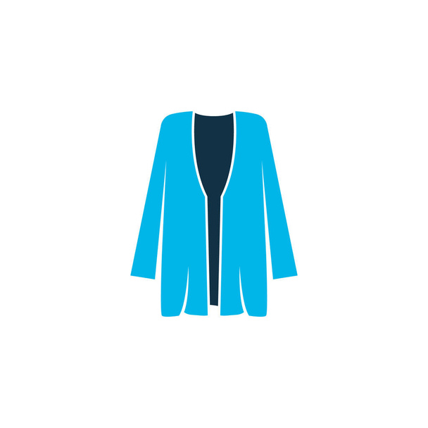 Simbolo colorato icona cardigan. Cappotto isolato di qualità Premium in stile trendy
. - Foto, immagini