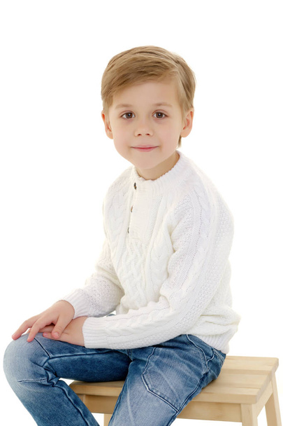 Portrait of a little boy close-up. - Foto, afbeelding