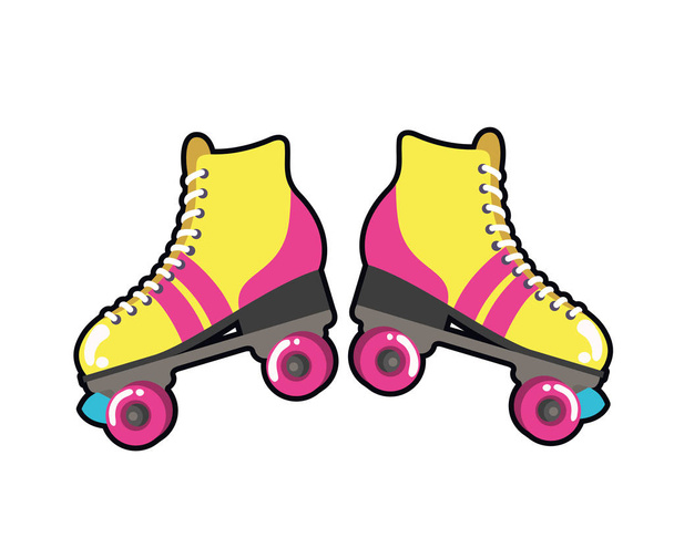 patines pop art icono
 - Vector, Imagen