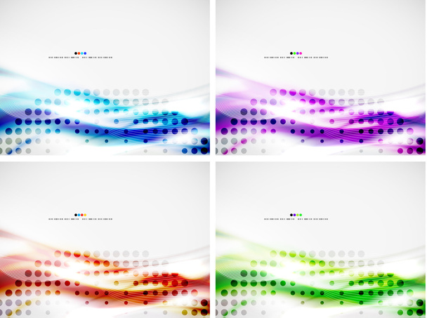 Набор шаблонов современного абстрактного дизайна
 - Вектор,изображение