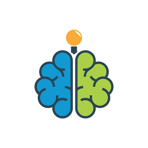 Brain intelligence logo design - Вектор, зображення
