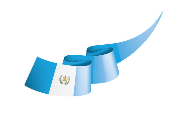 Drapeau du Guatemala, illustration vectorielle sur fond blanc
 - Vecteur, image