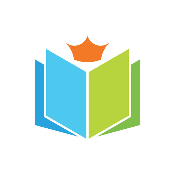 School onderwijs logo creatieve - Vector, afbeelding