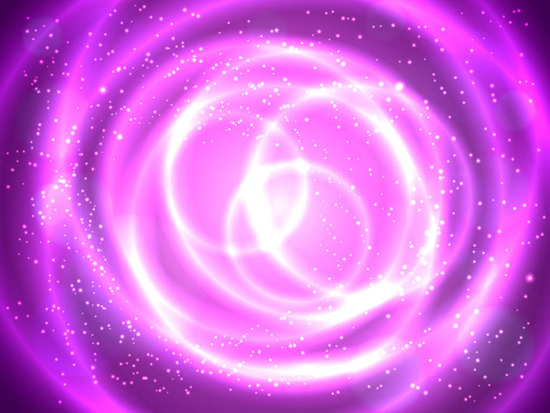 Circular purple background with sparkles. Vector illustration - Vecteur, image