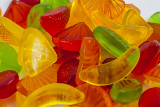 Fruit jelly candies colorful assortment - Photo, Image
