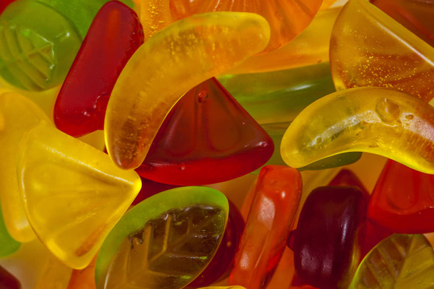 Dulces de jalea de frutas surtido colorido
 - Foto, imagen