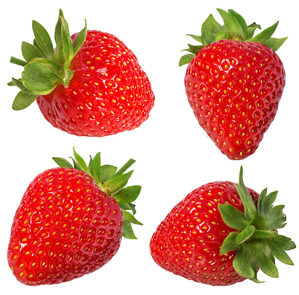 Φράουλα απομονωμένη σε λευκό φόντο - Φωτογραφία, εικόνα