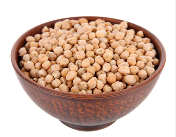 Beans in bowl isolated on white - Valokuva, kuva