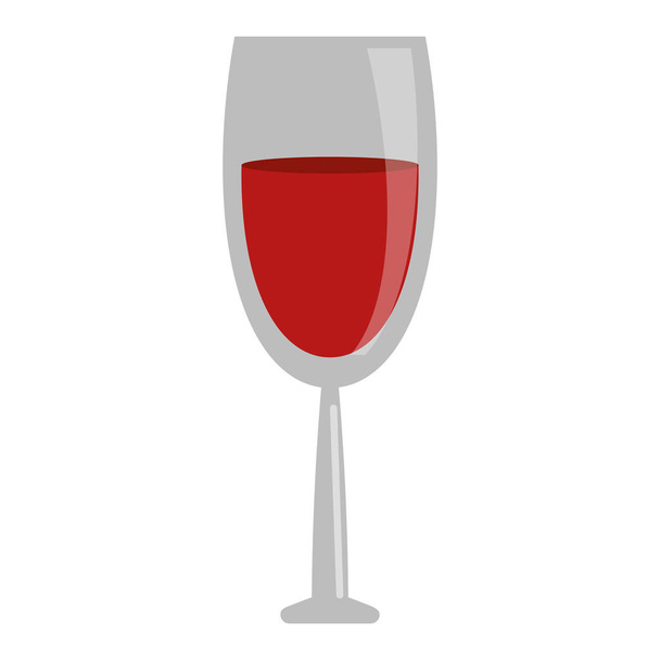 分離ワイン グラス - ベクター画像