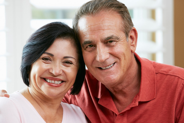 Portrait Of Happy Senior Couple At Home - Valokuva, kuva