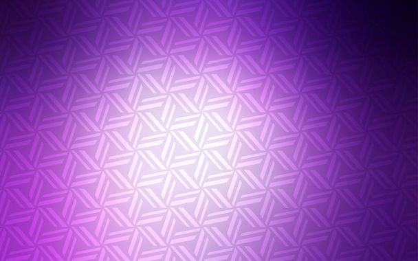Light Purple vector pattern with polygonal style. Triangles on abstract background with colorful gradient. Pattern for busines ad, booklets, leaflets - Vector, Image