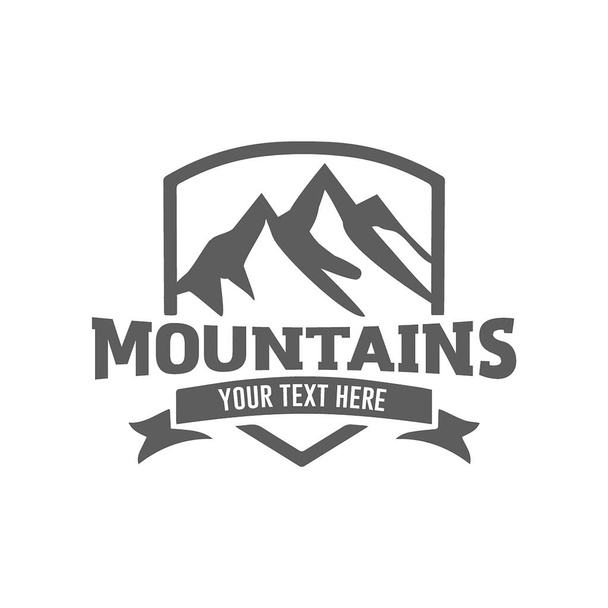 Mountain logo vector illustration concept, suitable for financial, accounting, business, travel and other companies  - Vector, Image