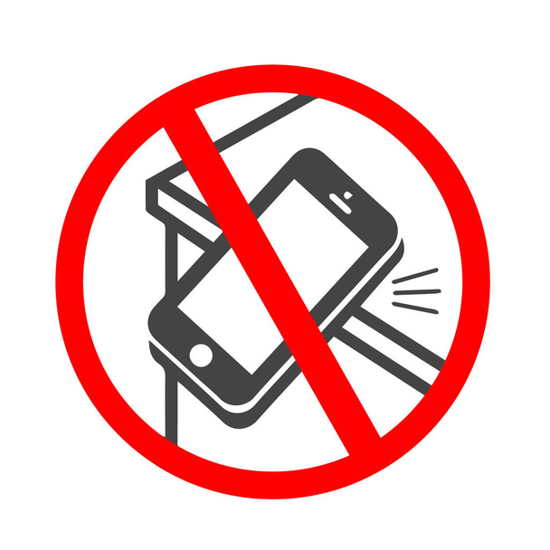 Klingelnde Smartphone-Ikone. Handyklingeln oder vibrierendes flaches Symbol für Apps oder Webseiten - Vektor, Bild