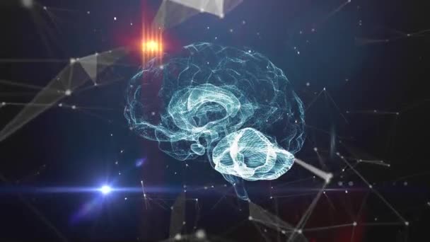 Lidský mozek umělé inteligence koncept - Záběry, video