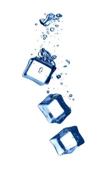 Close up de cubos de gelo
 - Foto, Imagem