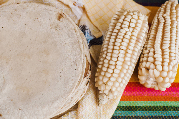 tortillas mexicanas, corn made mexican food traditional food in mexico - Photo, Image