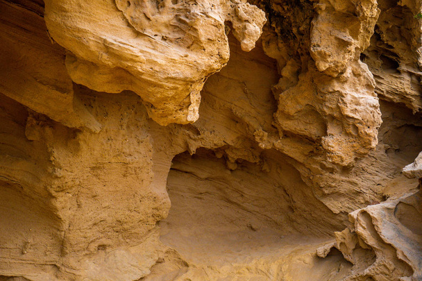 Υφή τοίχο ενός φαραγγιού ψαμμίτη - Φωτογραφία, εικόνα