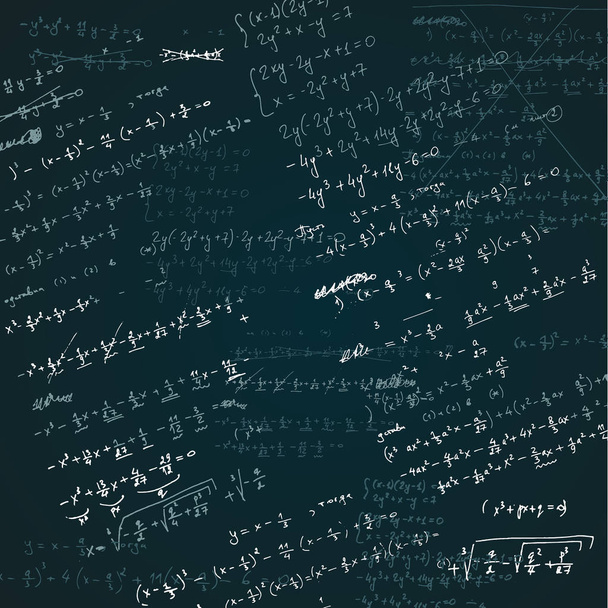 Vector Hand drawn sketch of algebra illustration on white background - Vector, Image