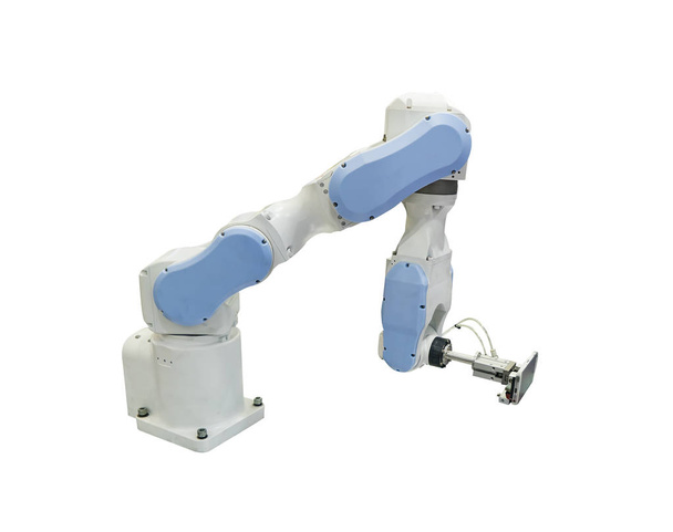 braço robótico para a indústria isolada em branco - Foto, Imagem