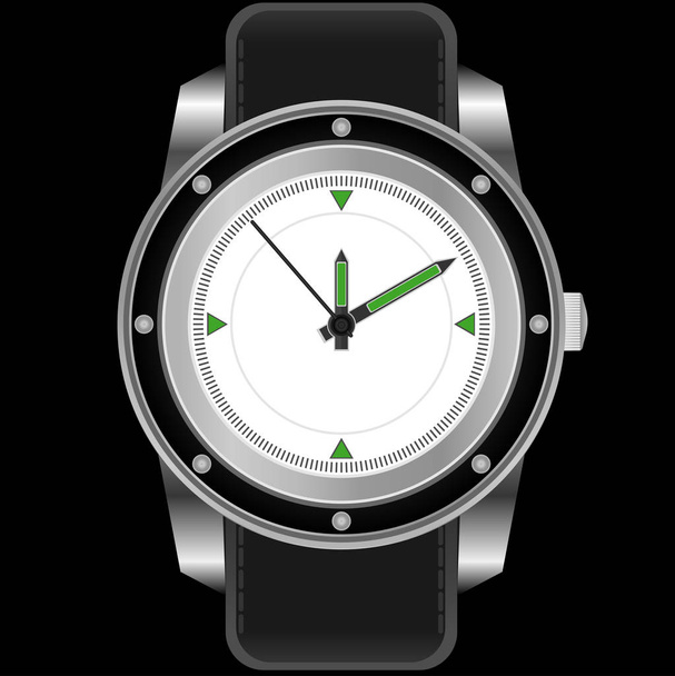 Wrist watch. Victona illustration of accessory watches. - Vektori, kuva